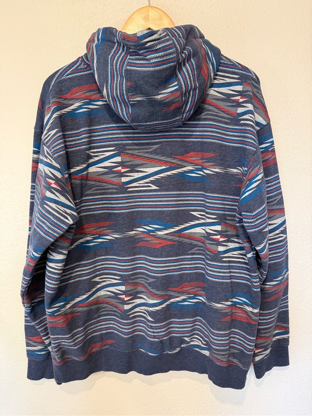 Ariat Chimayo Print Navy Aztec-Pattern Hoodie - Picture 10 of 12
